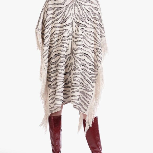 STAUD Cassia Zebra Shawl Top Dress - Picture 4 of 9